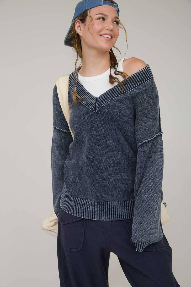 【archive】90s sullen navy V neck Knit archive】90s sullen navy V neck Knit archive】90s sullen